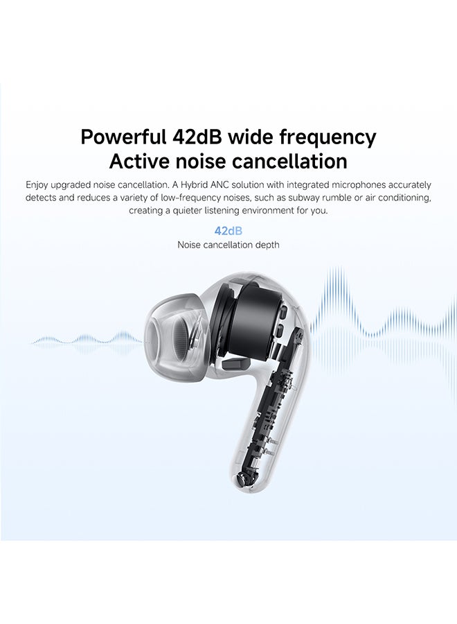 Xiaomi Redmi Buds 8 Lite Wireless Earbuds, 42dB Hybrid Active Noise Cancellation, 8H/36H Battery, 12.4mm Dynamic Driver, Fast Charging, Dual-Mic Clear Calls, Google Fast Pair, White - Image 4