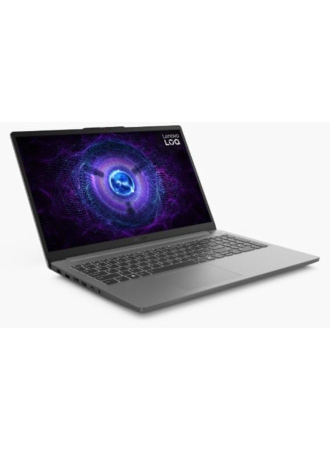 لينوفو لعبة LOQ مع شاشة Full HD بحجم 15.6 بوصة (1920x1080)، معالج Core i7-12650HX/16GB RAM DDR5/512GB SSD/6GB NVIDIA GeForce RTX 4050 رسومات/DOS (بدون ويندوز) + سماعة رأس خفيفة الوزن فوق الأذن باللون الأسود + فأرة سلكية - Image 4