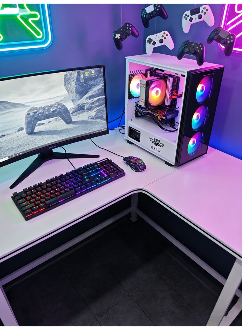 غاز جهاز كمبيوتر مكتبي للألعاب مع معالج Intel Core i5-11400F/ذاكرة RAM سعة 16 جيجابايت DDR4/قرص SSD سعة 1 تيرابايت/بطاقة رسومات Nvidia GeForce GTX 1650 SUPER سعة 4 جيجابايت - Image 5