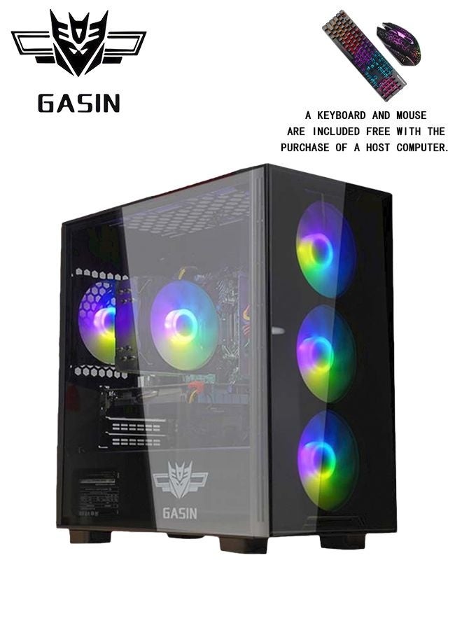 غاز جهاز كمبيوتر مكتبي للألعاب مع معالج Intel Core i5-11400F / 16GB RAM DDR4 / 1TB SSD / 4GB Nvidia GeForce GTX 1650 SUPER + لوحة مفاتيح للألعاب + ماوس - Image 1