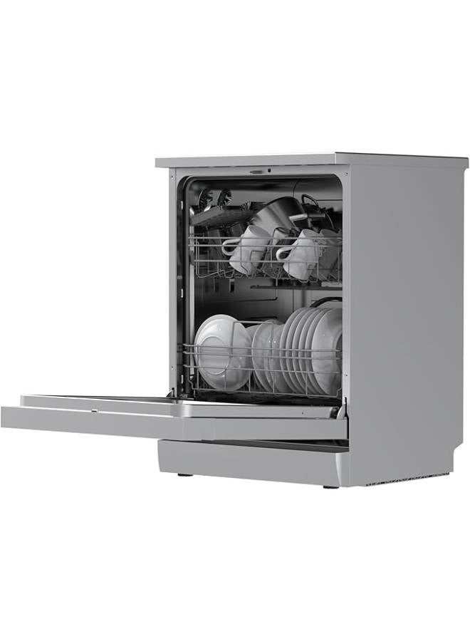 مديا MDWPF1333C(S)-W-EG WIFI, Anti-bacterial filter, Adjustable Upper rack, Delay timer, Half load, rinse aid, water leakage protection MDWPF1333C(S)-W-E Silver - Image 5