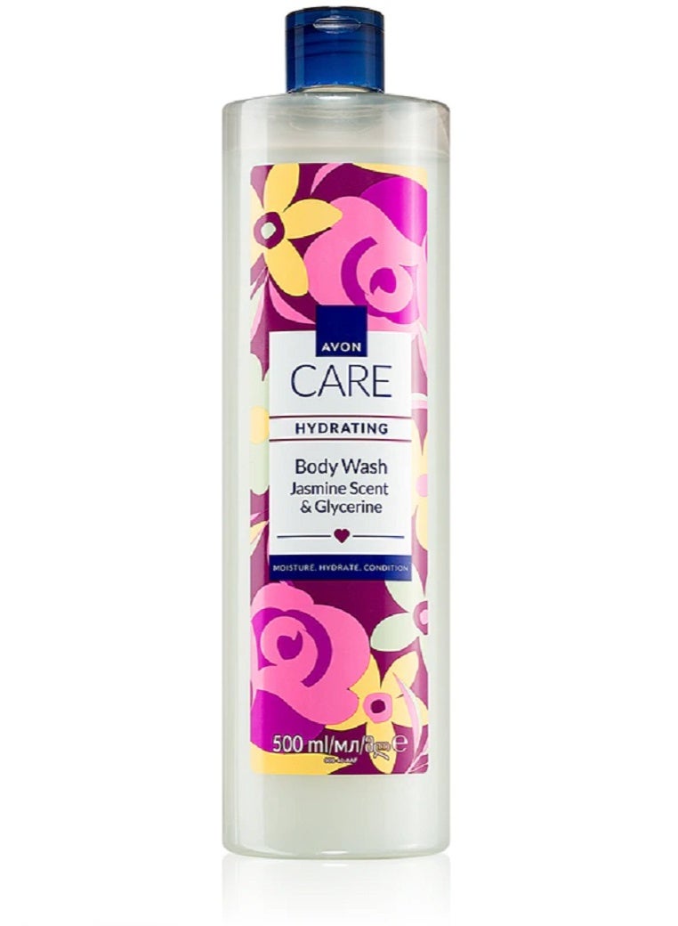 آفون Care Hydrating Body Wash With Jasmine Scent & Glycerine Off-White 500ml - Image 1