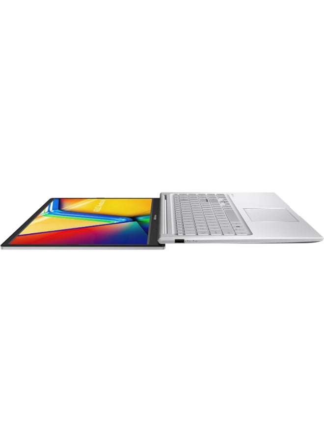 أسوس لابتوب فيفو بوك 15، شاشة 15.6" FHD مضادة للتوهج، معالج إنتل كور i7-1355U، 12GB ذاكرة DDR4، 512GB SSD، رسومات إنتل إيريس Xe، لوحة مفاتيح مضاءة، مستشعر بصمة، ويندوز 11، فضي بارد - Image 3
