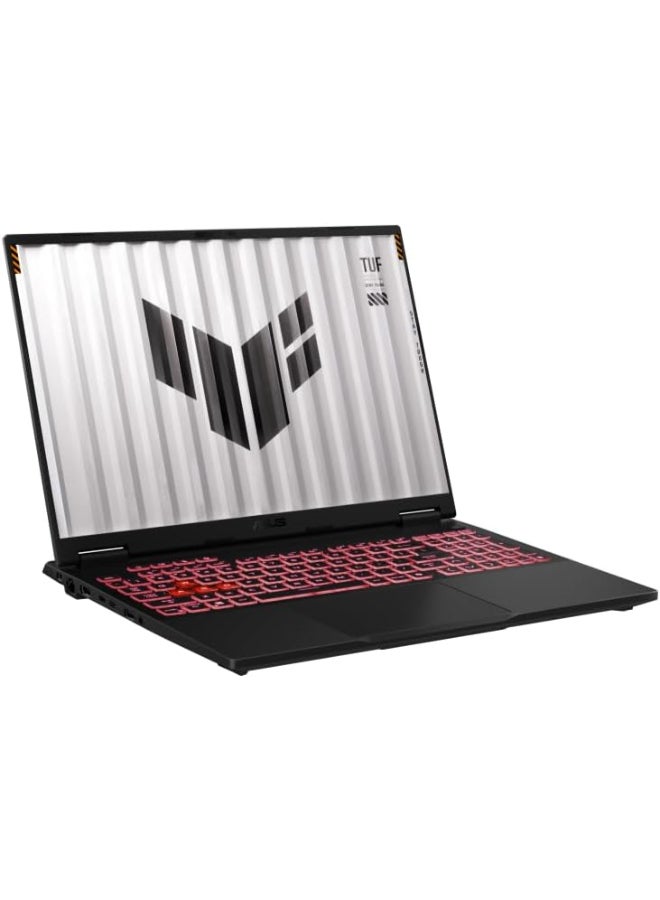 أسوس لابتوب TUF Gaming A16، شاشة 16" FHD+ بتردد 165Hz، معالج AMD Ryzen 7 260، بطاقة NVIDIA GeForce RTX 5060 بسعة 8GB، ذاكرة RAM DDR5 بسعة 16GB، تخزين SSD PCIe 4.0 بسعة 512GB، لوحة مفاتيح Chiclet RGB مضاءة، ويندوز 11، لون رمادي Jaegar - Image 2