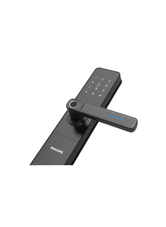 Philips Smart Door Lock 609  Easykey , Bluetooth, Offline Pin Sharing, Intuitive Fingerprint, Dual Verification, Hidden Pin, 4 Unlock Methods, Low Battery Alert 70 mm black - Image 5