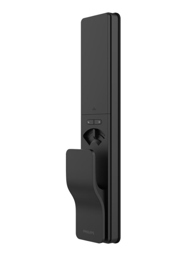 فيليبس Smart Door Lock 801 With Financial-Grade Fingerprint Sensor, Touch Sensor Unlock, Remote Unlock Via App, Dual Verification, Auto Mortise, Dust & Water Resistant 70mm black - Image 2