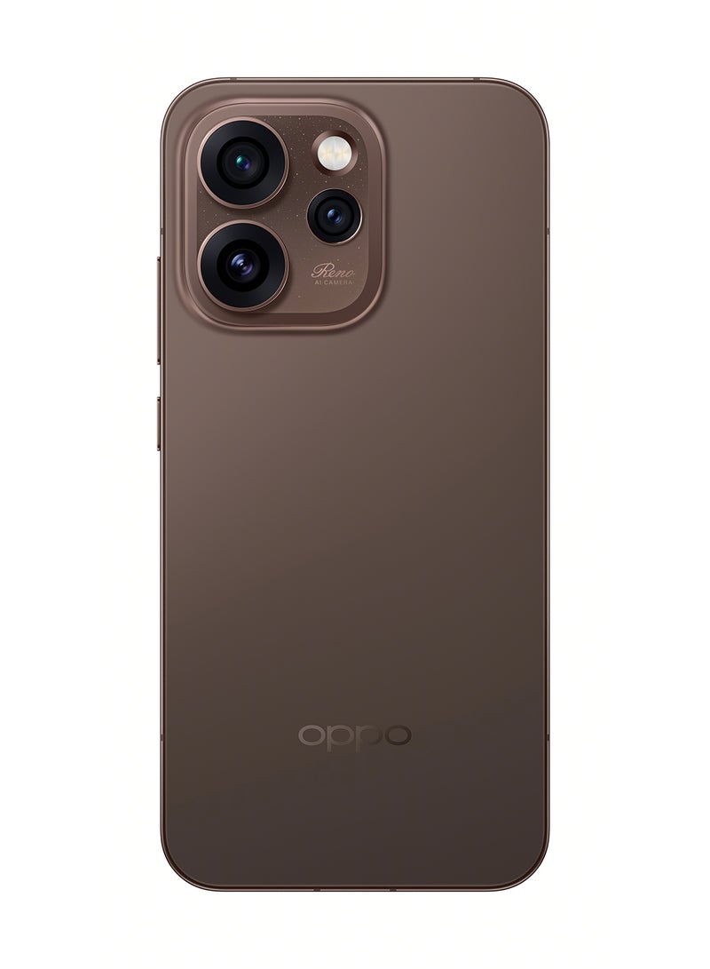 أوبو رينو 15 برو 5G بشريحتين باللون براون داسك، ذاكرة رام 12 جيجابايت وذاكرة داخلية 512 جيجابايت، نسخة الشرق الأوسط مع هدية سماعات أوبو Enco Buds3 - Image 3