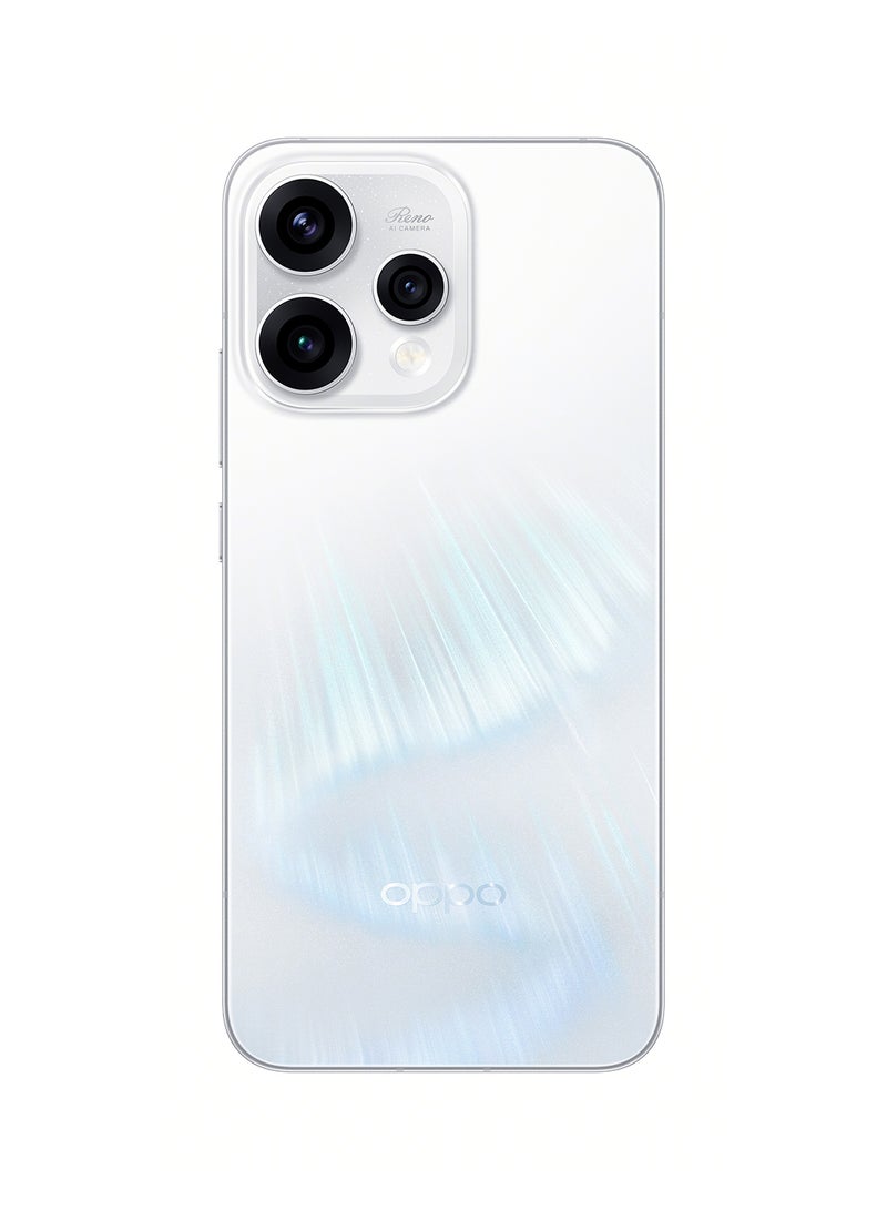 أوبو رينو 15 5G بشريحتين باللون أبيض أورورا، ذاكرة رام 12 جيجابايت وذاكرة داخلية 512 جيجابايت، نسخة الشرق الأوسط مع هدية سماعات أوبو Enco Buds3 - Image 3