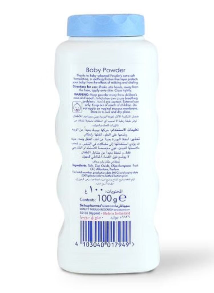 Sebamed Baby Powder 100g – pH 5.5 Protective Baby Powder for Sensitive Skin - Image 2