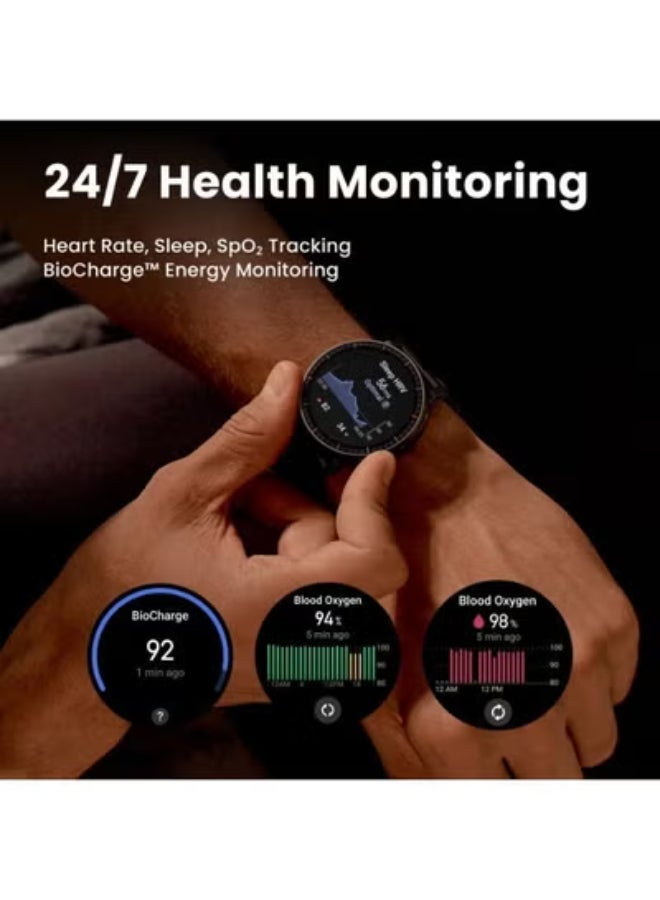 Amazfit Active Max Smart Watch 1.5" AMOLED Display, 25-Day Battery, Offline Maps, GPS, 4GB Storage, 170+ Sport Modes, 5 ATM Water Resistant, Heart Rate & Sleep Fitness Tracker for Android & iPhone Black - Image 2