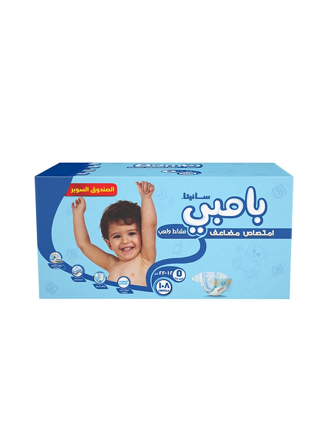 سانيتا بامبي حفاضات أطفال حجم X-Large 5 (12-22 كجم) سوبر باك - Image 4