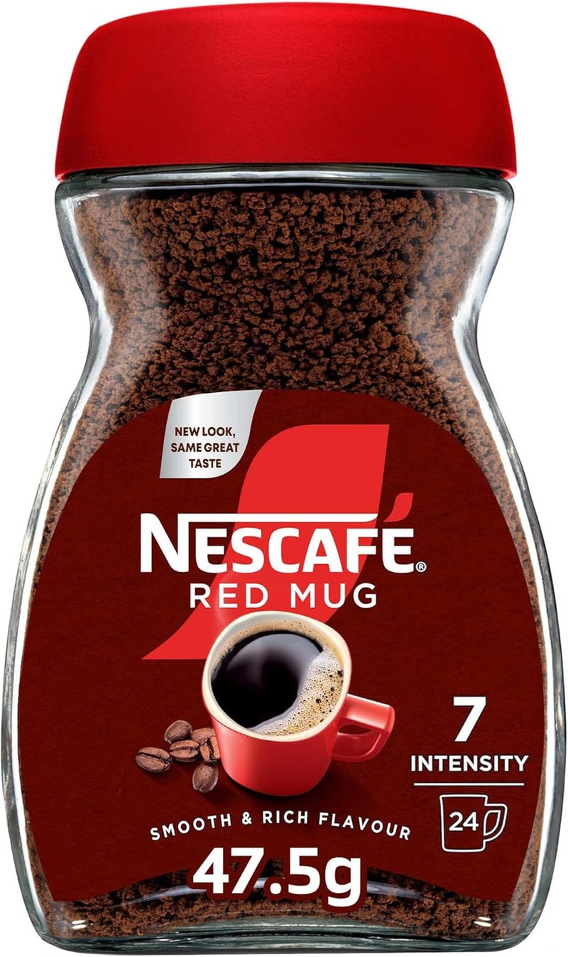 نسكافيه Nescafe Red Mug Instant Coffee Jar 47.5 ggrams Single - Image 1