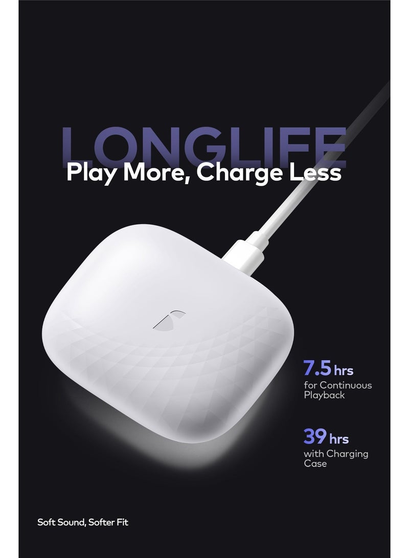 ITEL Buds Air 5e In-Ear buds ,immersive 360-degree sound ,Earbuds Touch Control, 39Hrs Long Playtime Earphones white - Image 5