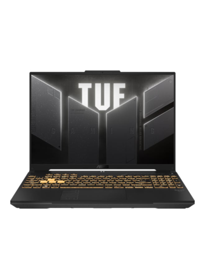 أسوس لابتوب ألعاب TUF (إصدار مطور) بشاشة IPS مقاس 16 بوصة بدقة WUXGA (1920x1200) ومعدل تحديث 144 هرتز، ومعالج AMD Ryzen 7 7445HS، وذاكرة وصول عشوائي DDR5 سعة 32 جيجابايت، وقرص SSD سعة 512 جيجابايت، وبطاقة رسومات Nvidia GeForce RTX 4050 سعة 6 جيجابايت، ونظام تشغيل Windows 11. الإنجليزية/العربية - Image 1