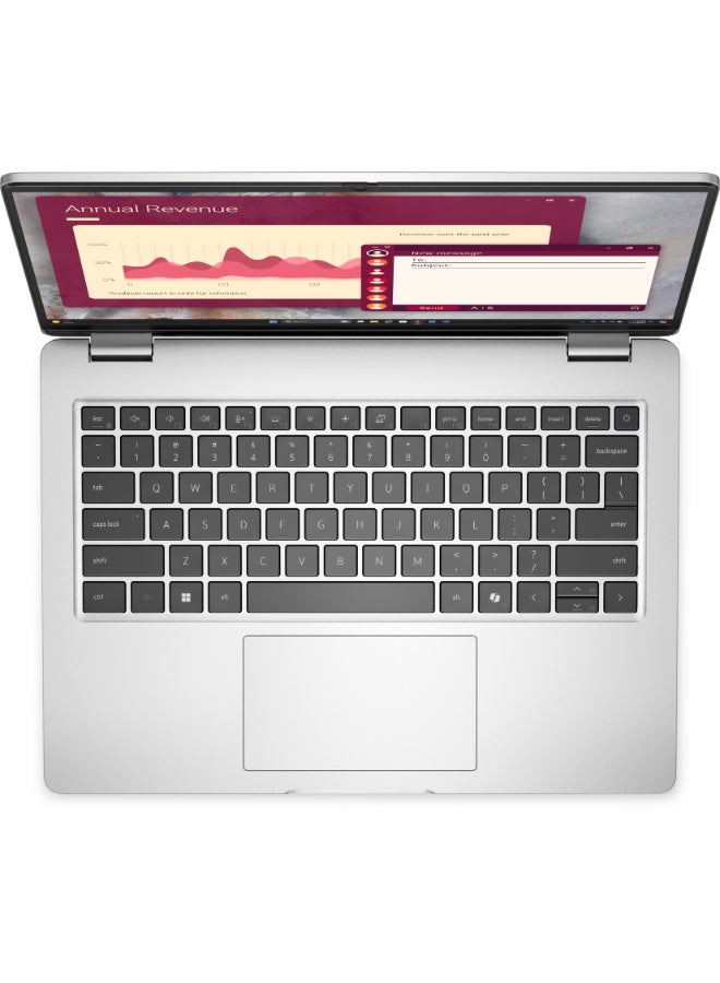 ديل Pro 14 (Upgraded Version) Laptop With 14 Inch Full HD (1920x1080) Display, Intel Core Ultra 7-265U Processor/16GB RAM DDR5/512GB SSD/ Windows 11/ English/Arabic Platinum Silver - Image 4