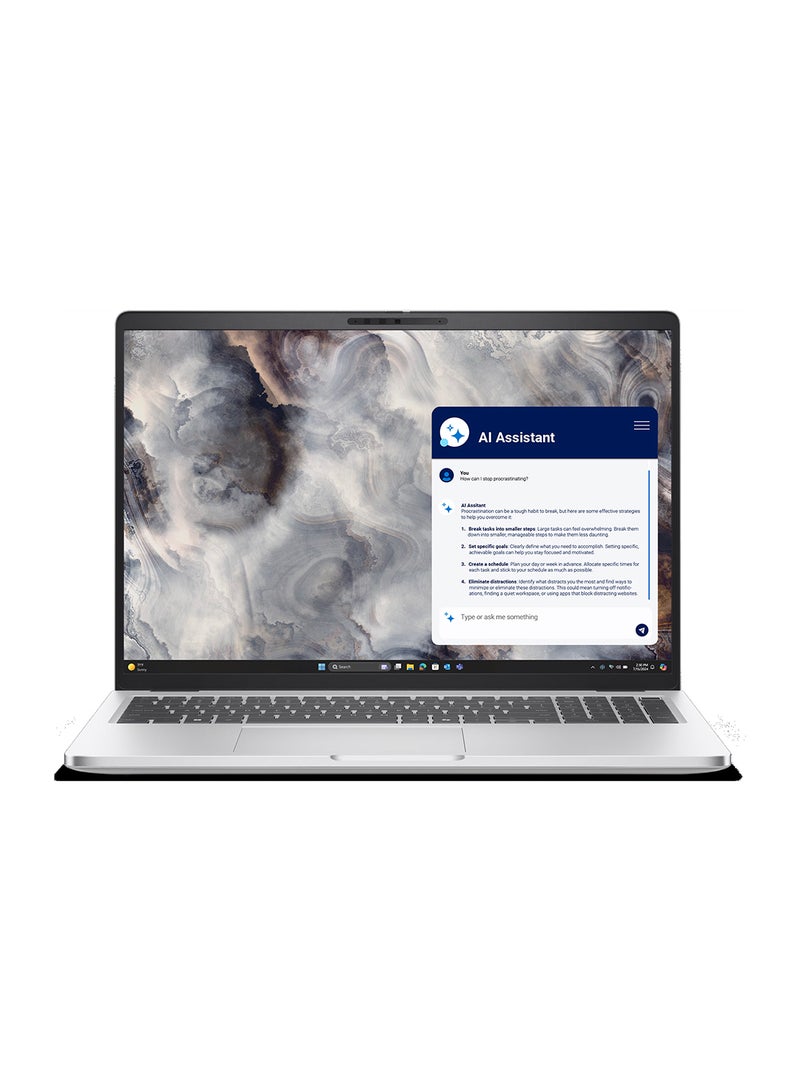 DELL Pro 16 Plus Laptop With 16 Inch Full HD (1920x1080) Display, Intel Core Ultra 7-266V vPro Processor/16GB RAM DDR5/1TB SSD/DOS(Without Windows)/ English/Arabic Platinum Silver - Image 1