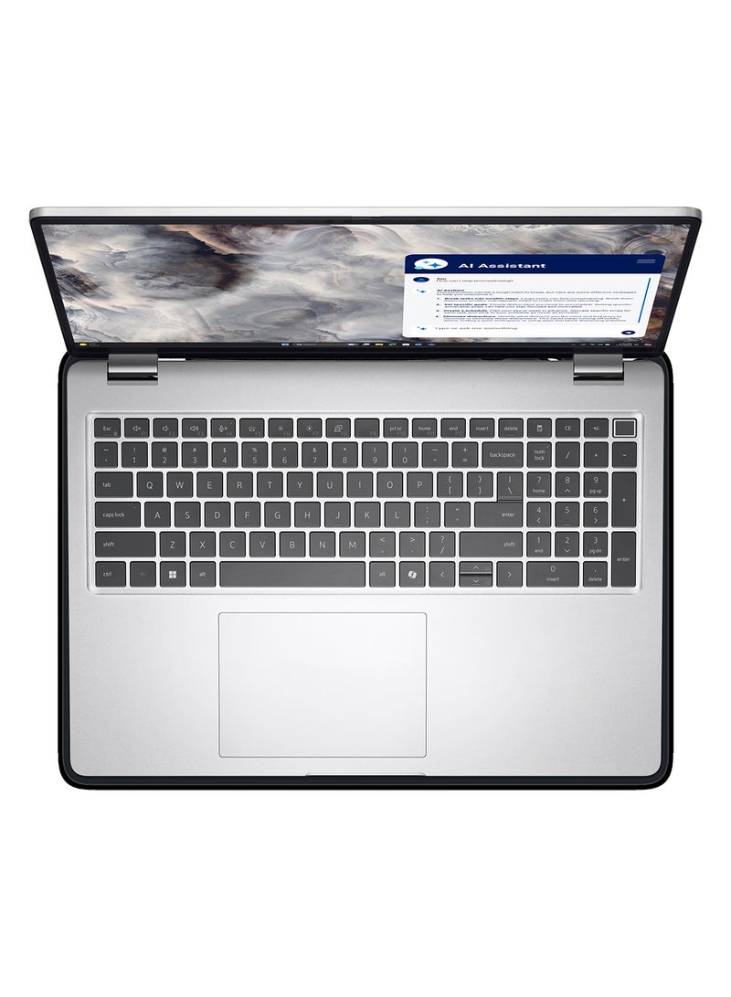 DELL Pro 16 Plus Laptop With 16 Inch Full HD (1920x1080) Display, Intel Core Ultra 7-266V vPro Processor/16GB RAM DDR5/1TB SSD/DOS(Without Windows)/ English/Arabic Platinum Silver - Image 3