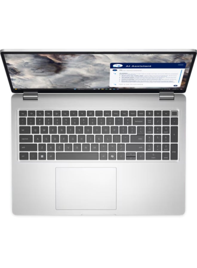 ديل Pro 16 (Upgraded Version) LaptopWith 16 Inch Full HD (1920X1080) Display, Intel Core Ultra 7-265U vPro Processor/16GB RAM DDR5/512GB SSD/ Windows 11/ English/Arabic Silver - Image 3