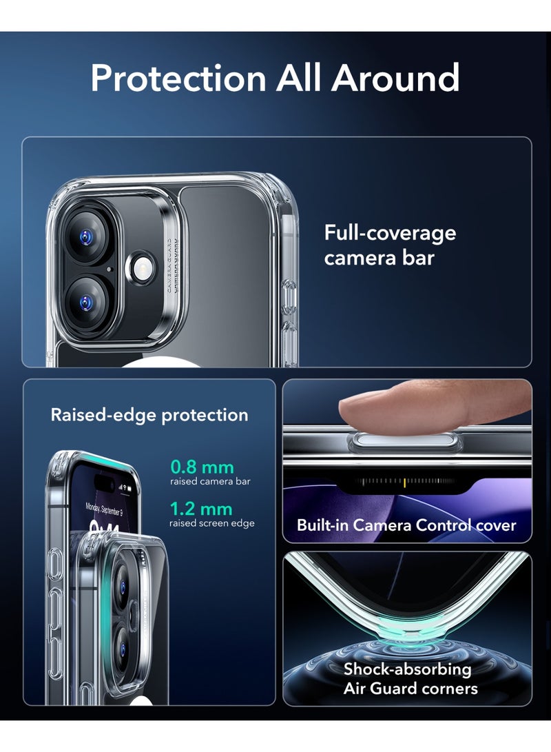 اي اس ار ESR for iPhone 17 Case, Camera Control, Compatible with MagSafe, Shockproof Military-Grade Protection, Magnetic Phone Case for iPhone 17, Classic Hybrid Case clear - Image 3