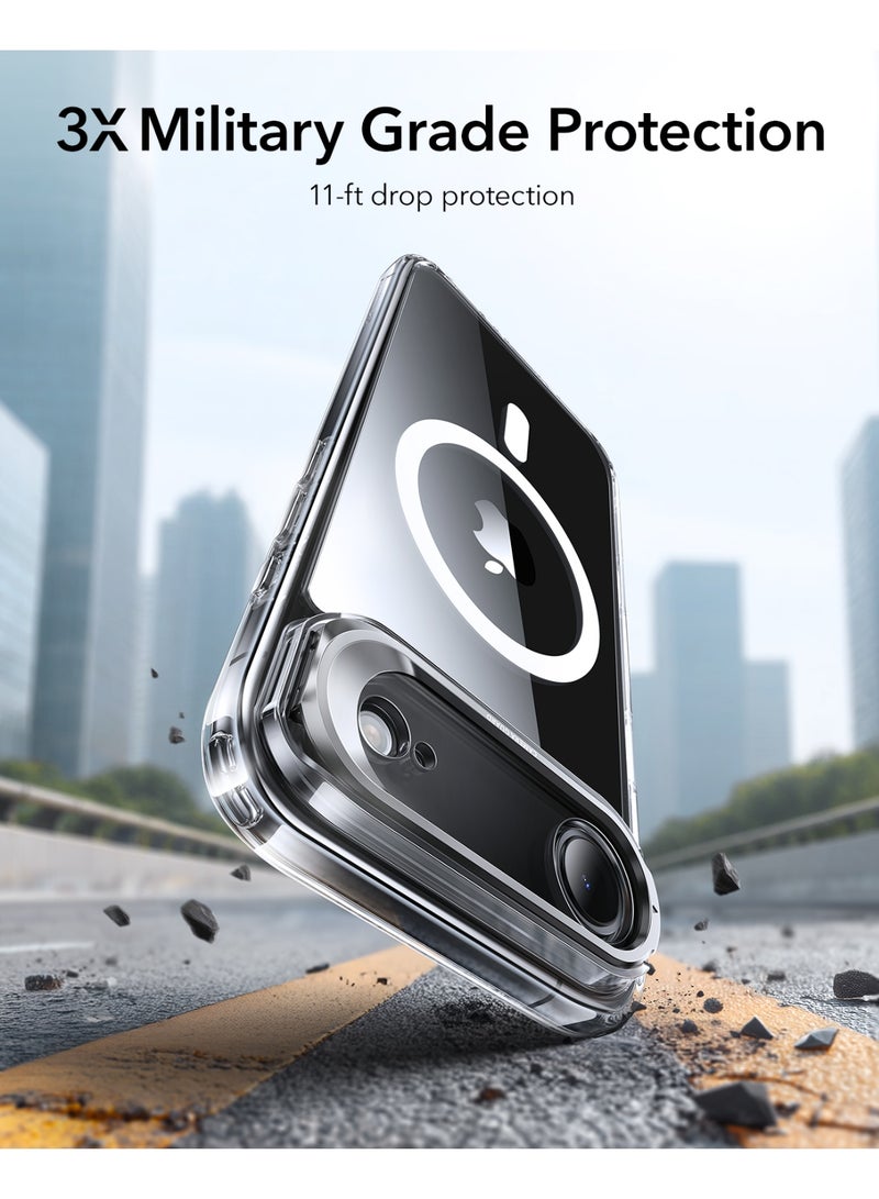 اي اس ار ESR for iPhone Air Case with Stash Stand, Camera Control Cover Compatible with MagSafe, Military-Grade Drop Protection Magnetic Phone Case for iPhone 17 Air, Scratch-Resistant Back Cover clear - Image 3
