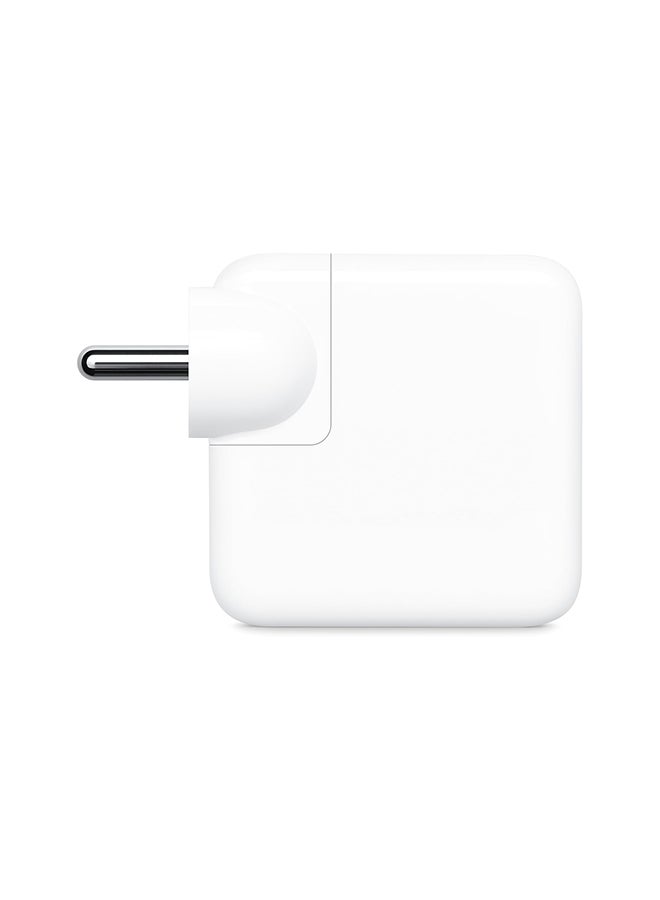 Apple Certified Pre Owned - 35W Dual USB-C Port Power Adapter white - Image 2