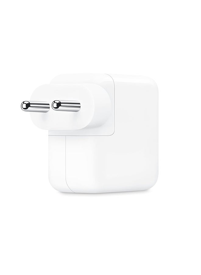 Apple Certified Pre Owned - 35W Dual USB-C Port Power Adapter white - Image 3