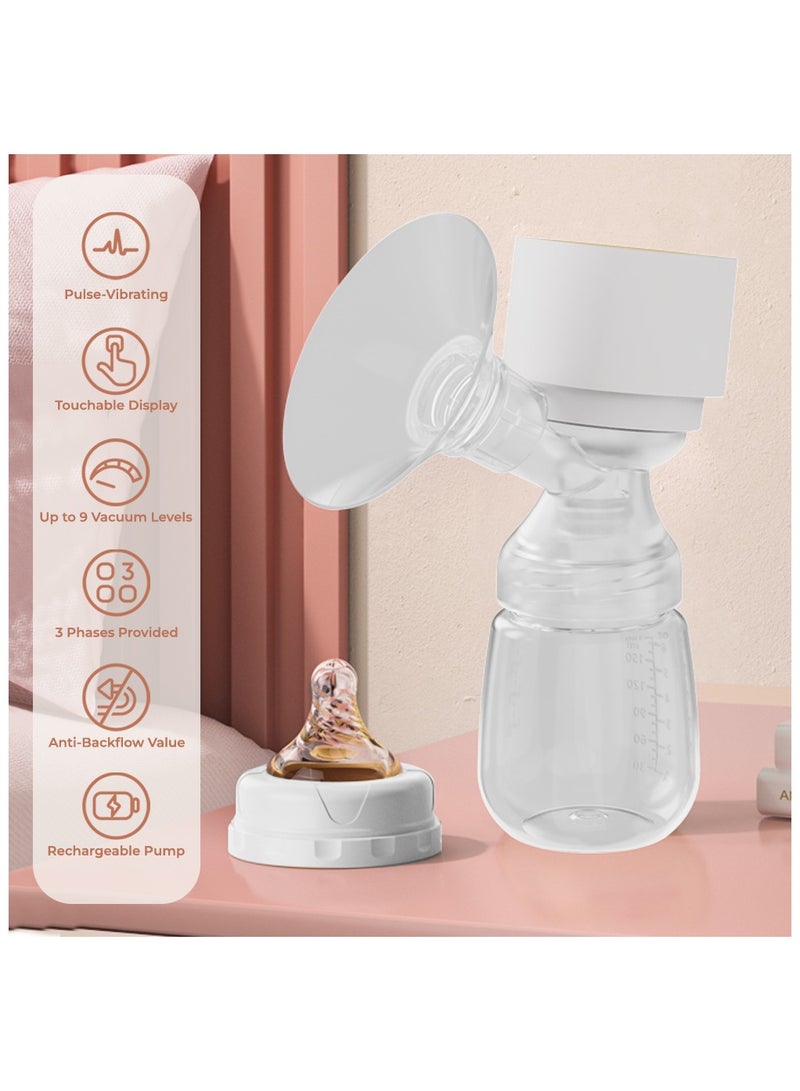 Sunveno Automatic Smart Single Breast Pump with inbuilt Controller - White - Image 4