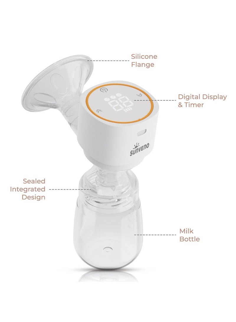 Sunveno Automatic Smart Single Breast Pump with inbuilt Controller - White - Image 2