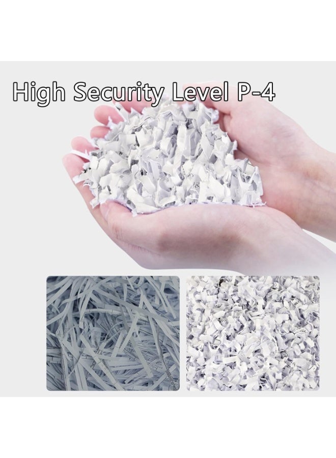 HP OneShred 8CC Black Office Paper Shredder Machine, P-4 Security, Cross Cut, 8 Sheets, 15L Bin - 2827 Black - Image 3