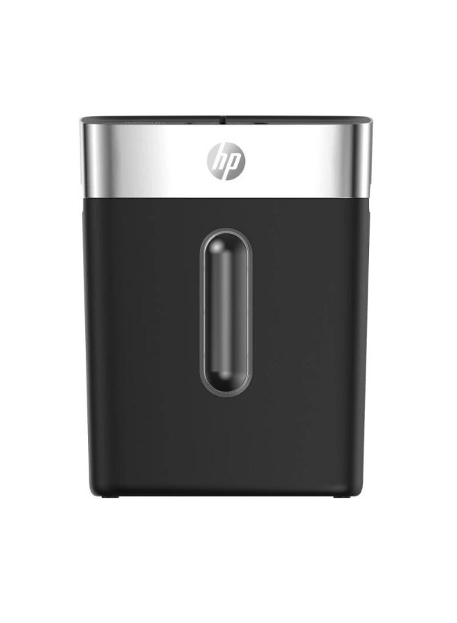 HP OneShred 8CC Black Office Paper Shredder Machine, P-4 Security, Cross Cut, 8 Sheets, 15L Bin - 2827 Black - Image 2