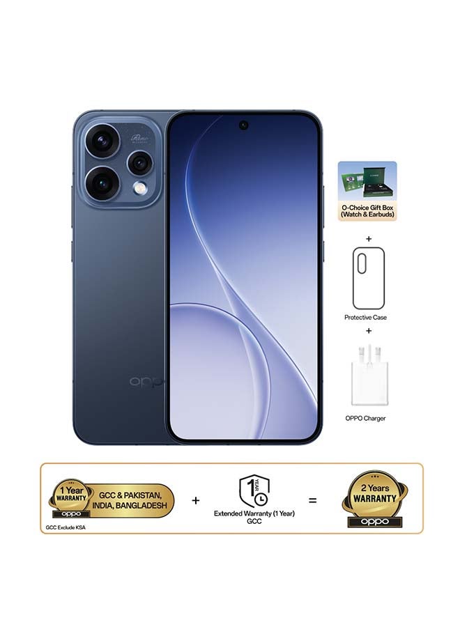 Reno15 F AI Phone Dual SIM 5G Twilight Blue 12GB RAM 256GB With OPPO Enco Buds3 Pro - Middle East Version
