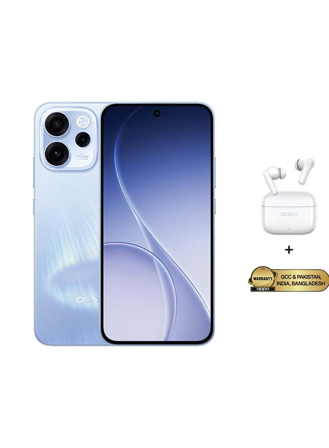 OPPO Reno15 F AI Phone Dual SIM 5G Aurora Blue 12GB RAM 512GB With OPPO Enco Buds3 Pro - Middle East Version - Image 1