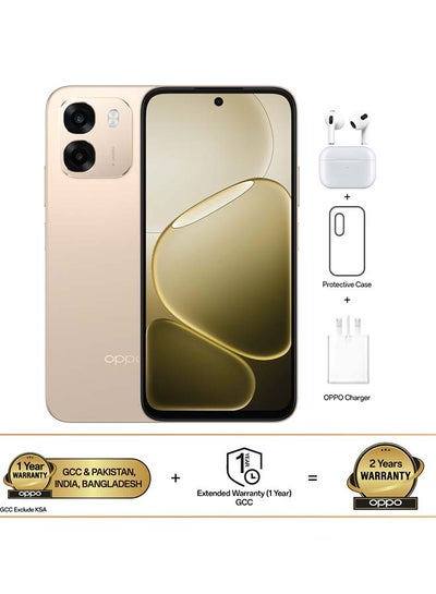 OPPO A6 5G Dual SIM Aurora Gold 8GB RAM 256GB With O-CHOICE Earbuds