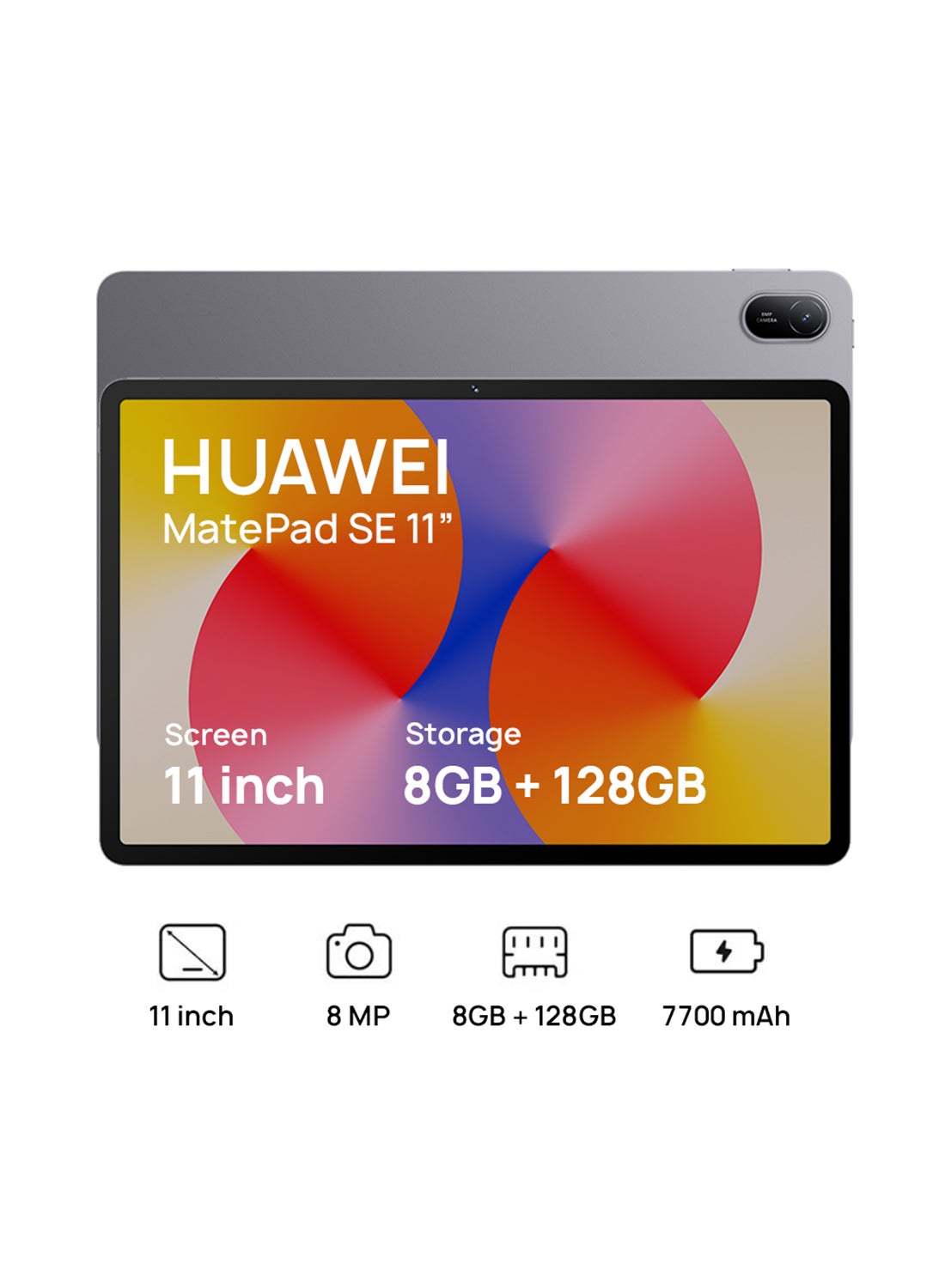 MatePad SE 11 2026 Tablet 11-inch Nebula Gray 8GB RAM 128GB WiFi - Middle East Version