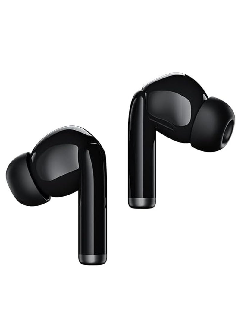 كيو سي واي سماعات أذن ذكية لاسلكية QCy T19 مع ميكروفون رباعي وENC مكالمات ستيريو HD بلوتوث 5.1 تحكم باللمس زمن استجابة منخفض 30 ساعة عمر بطارية فائق الطول أسود، T19-BLACK - Image 2