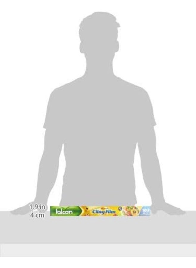 فالكون Falcon Cling Film 100 Sq Ft 20.64 M. X 45 Cm Clear 100 Sq Ft - Image 3