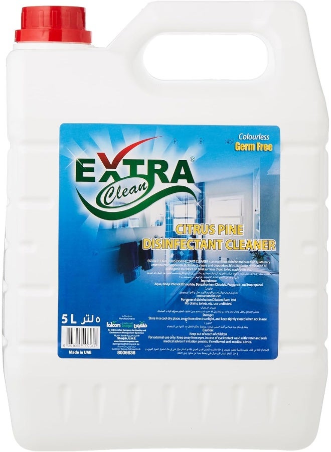 Falconpack FALCON PACK Extra Clean Citrus Pine Disinfectant Colourless 5Liters - Image 1