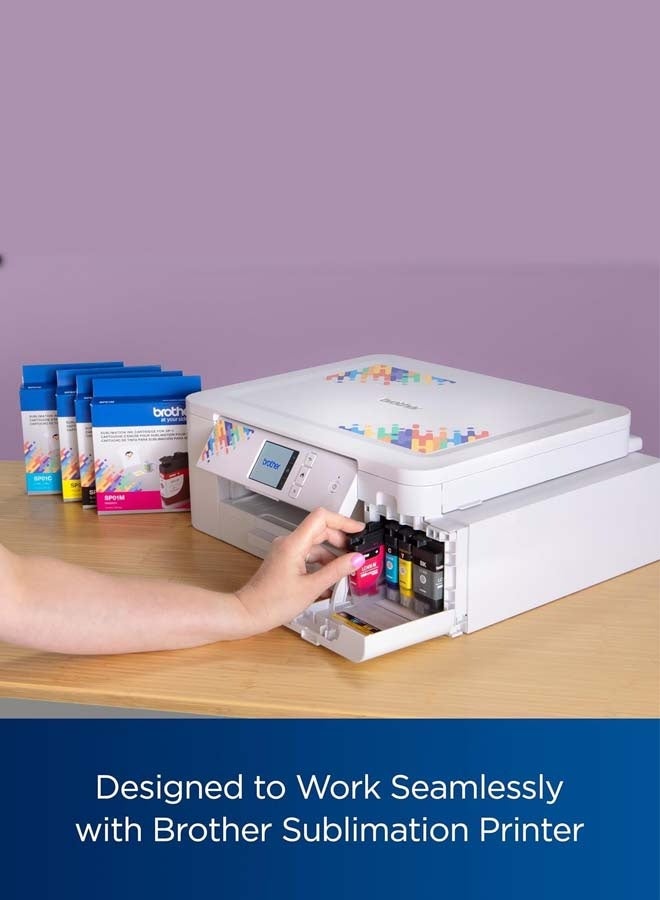 brother Genuine Sublimation Ink Cartridge Color 4-Pack SP01 Black,Cyan,Yellow,Magenta - Image 3