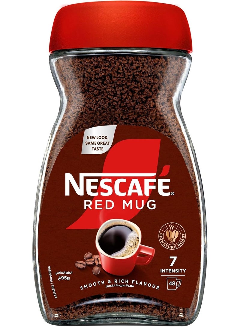 نسكافيه Red Mug Instant Coffee Jar 95grams 95grams Single - Image 1