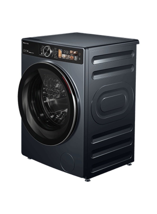 توشيبا Washer Dryer 10.5/7 KG , Inverter Motor, 1400 Rbm, Ultra Fine Bubble, Steam, Touch Screen, Morandi Grey, Washer Dryer 10.5 kg TW-T25BZU115MWEG(MG) Morandi Grey - Image 3