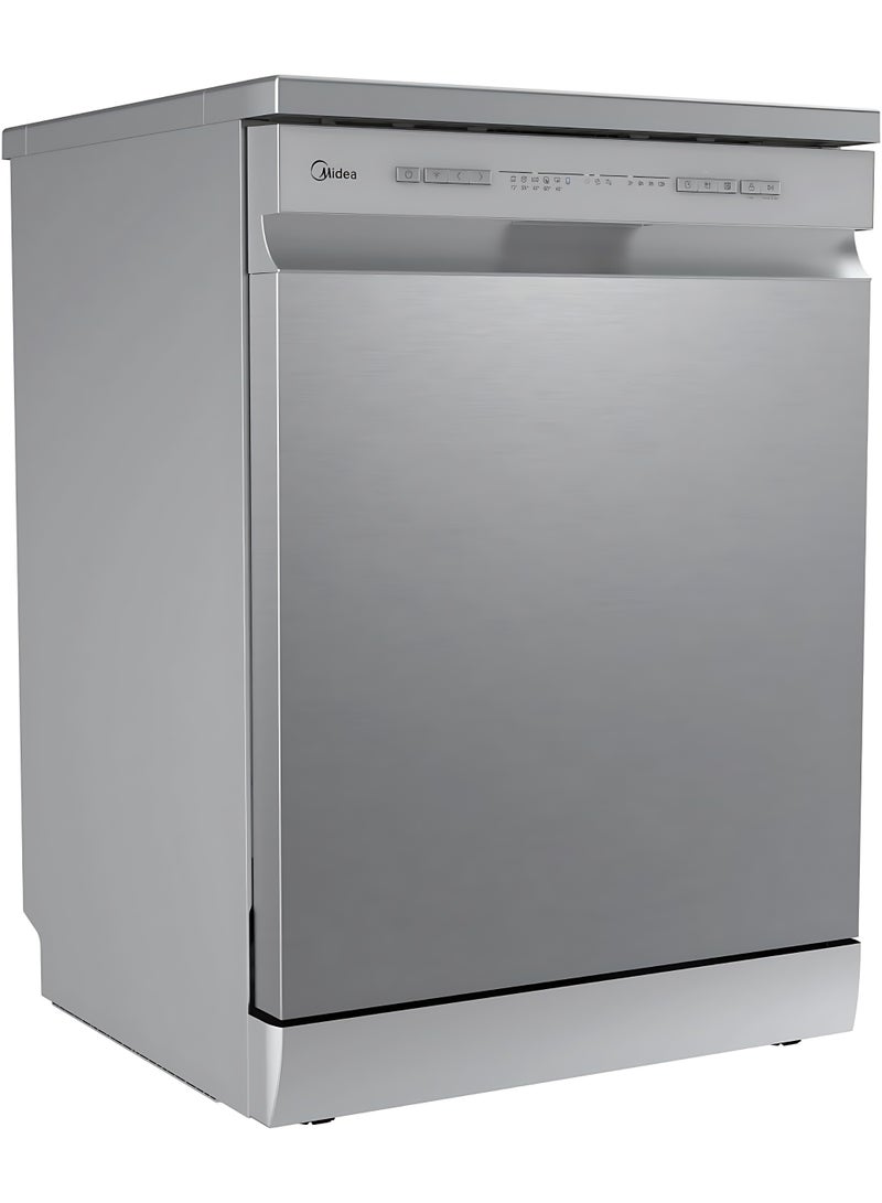 Midea Dishwasher 13 Place Settings, Half Load, WiFi, Touch Control, Delay timer, water leakage protection, Silver, MDWPF1333C(S)-EG MDWPF1333C(S)-EG silver - Image 4