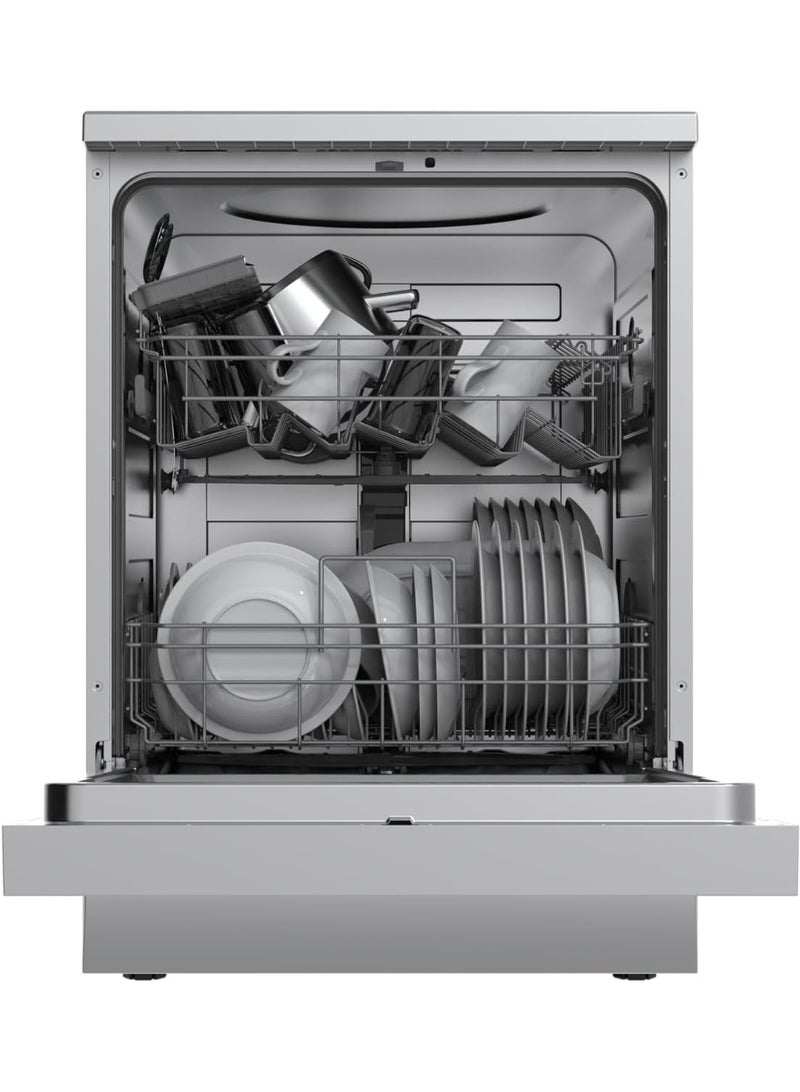 Midea Dishwasher 13 Place Settings, Half Load, WiFi, Touch Control, Delay timer, water leakage protection, Silver, MDWPF1333C(S)-EG MDWPF1333C(S)-EG silver - Image 3