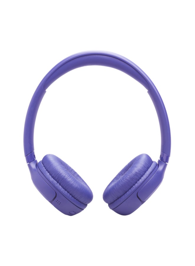 JBL Tune 530BT Wireless On-Ear Bluetooth Headphones with Pure Bass Sound, 76H Battery Life, Dual Beamforming Mics, Multi-Point Bluetooth 6.0, Foldable & Lightweight Lavender - Image 2