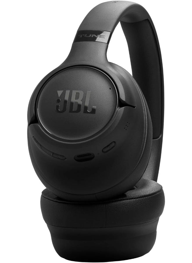 JBL Tune 730BT Wireless Over-Ear Bluetooth Headphones with Pure Bass Sound, 76H Battery Life, Dual Beamforming Mics, Multi-Point Bluetooth 6.0, Foldable & Comfortable Black - Image 3