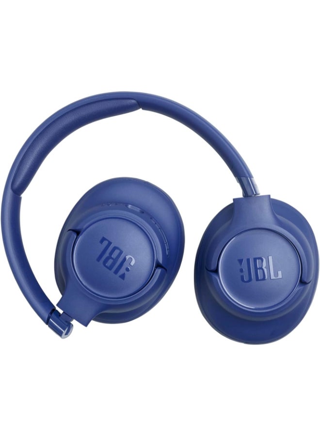 JBL Tune 730BT Wireless Over-Ear Bluetooth Headphones with Pure Bass Sound, 76H Battery Life, Dual Beamforming Mics, Multi-Point Bluetooth 6.0, Foldable & Comfortable Blue - Image 2