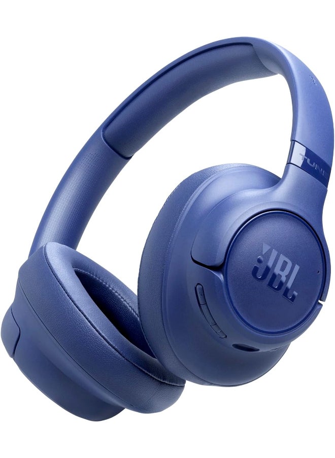 JBL Tune 730BT Wireless Over-Ear Bluetooth Headphones with Pure Bass Sound, 76H Battery Life, Dual Beamforming Mics, Multi-Point Bluetooth 6.0, Foldable & Comfortable Blue - Image 1