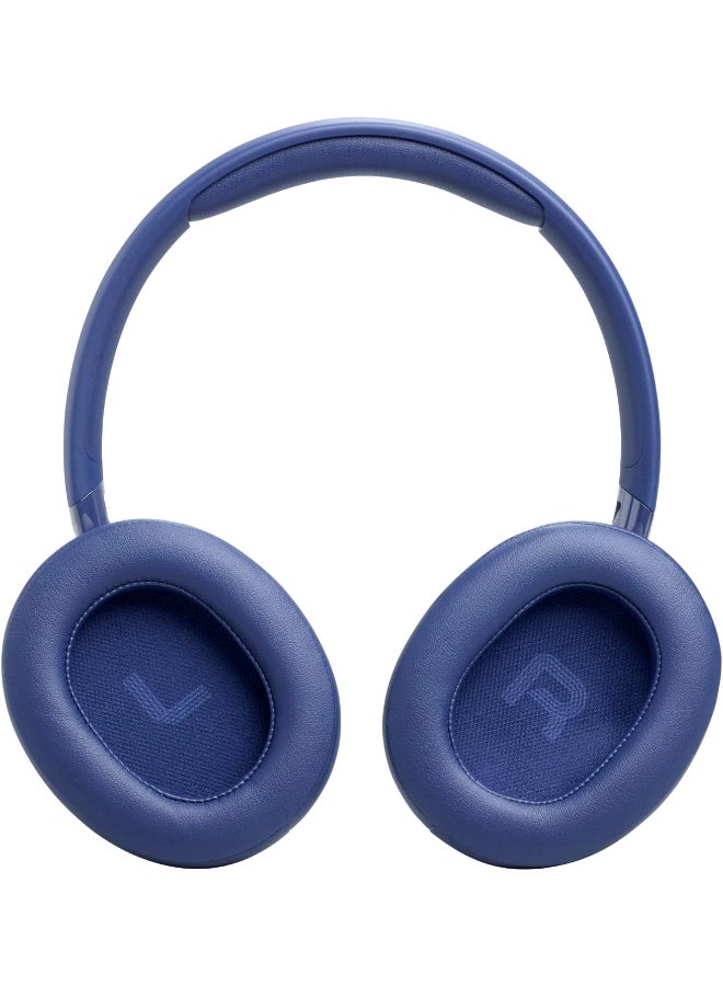 JBL Tune 730BT Wireless Over-Ear Bluetooth Headphones with Pure Bass Sound, 76H Battery Life, Dual Beamforming Mics, Multi-Point Bluetooth 6.0, Foldable & Comfortable Blue - Image 4