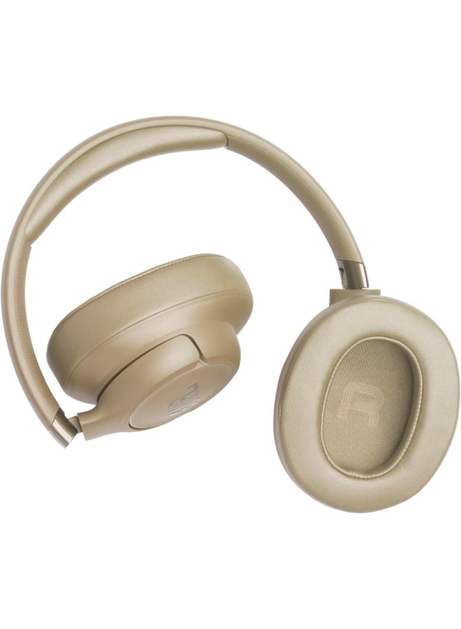 JBL Tune 780NC Wireless Over-Ear Adaptive Noise Cancelling Headphones with Hi-Res JBL Pure Bass & Spatial Sound, 76H Battery Life, 2-Mic Calls, Bluetooth 6.0, App Support Beige - Image 4