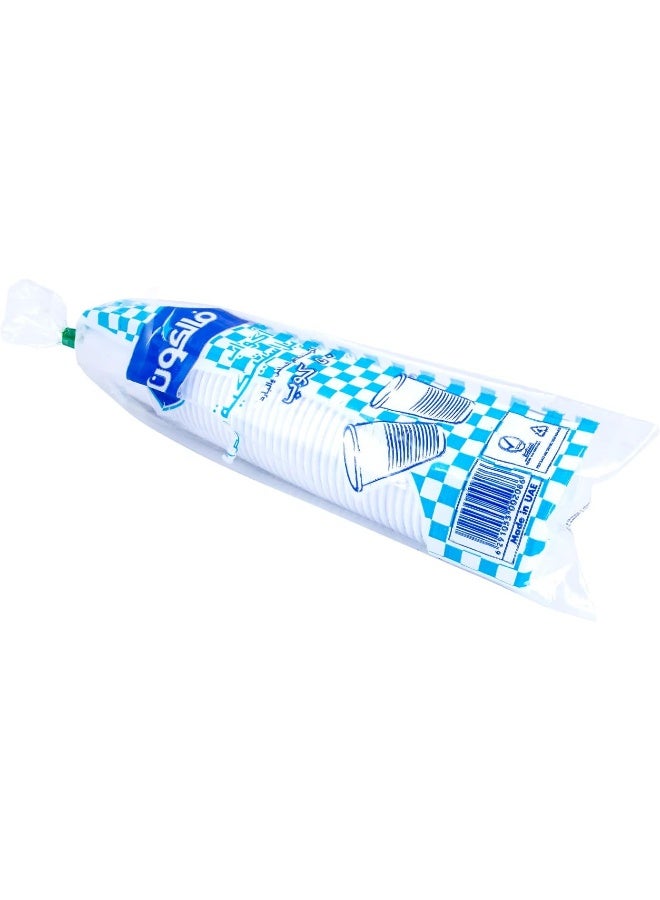 Falconpack Falcon Plastic Cup 6 Oz - 50 Pieces White - Image 2