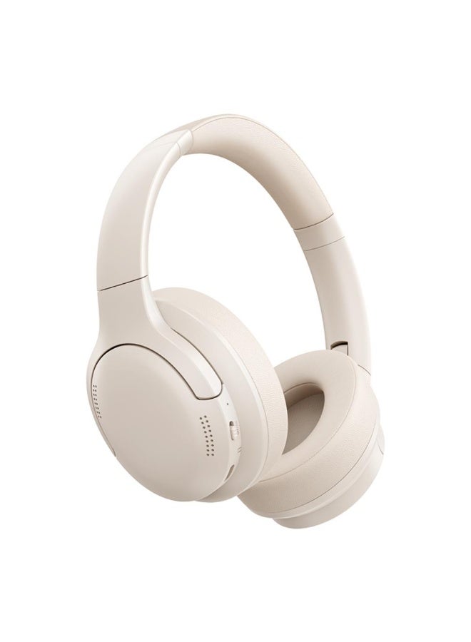 بيسوس Bass BH1 Lite Wireless Bluetooth Headphones – Powerful Bass Sound – Off-White - Image 2